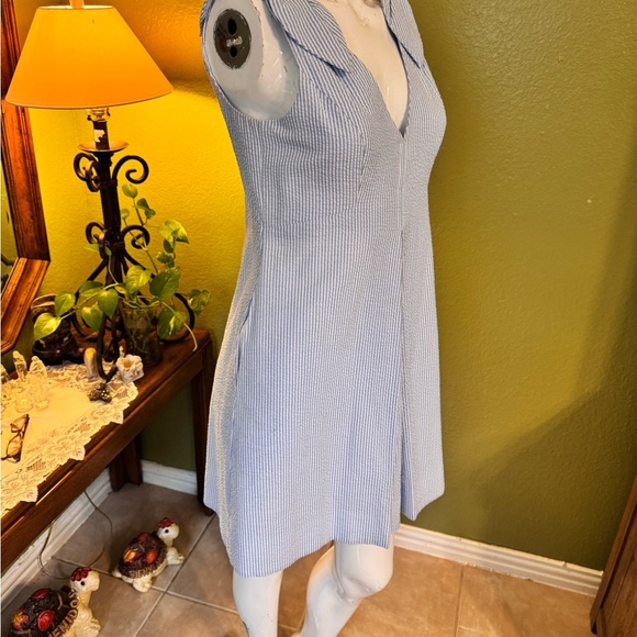 1901 Light Blue and White dress - Picture 7 of 13